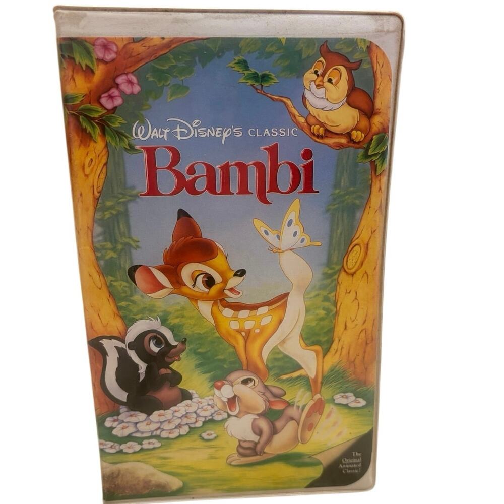 Vintage BAMBI Walt Disney Classic VHS 942 1989 Black Diamond